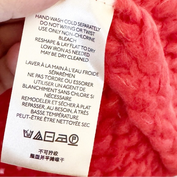 Free People Be There Coral Red Sweater - Picture 9 of 13